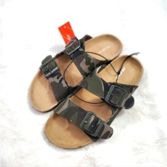Kids Camo Slide DOUBLE  Strap Buckle - Picture 2 of 4